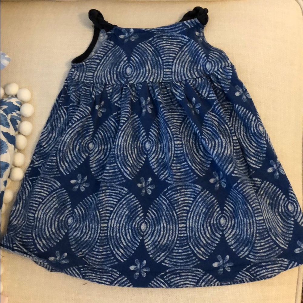 Tea Collection Blue Dress. Size 6 to 12 months
